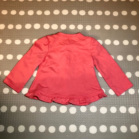 Nannette, coral, girls sz 2T cardigan - Picture 3 of 5